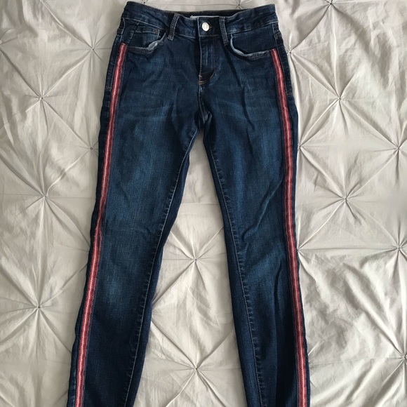 Zara Striped Skinny Jeans - Picture 2 of 4